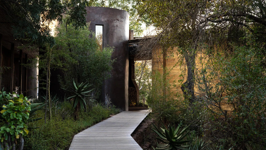 Singita Lebombo Lodge Entrance Way at Singita Lebombo Lodge, Kruger National Park, South Africa.