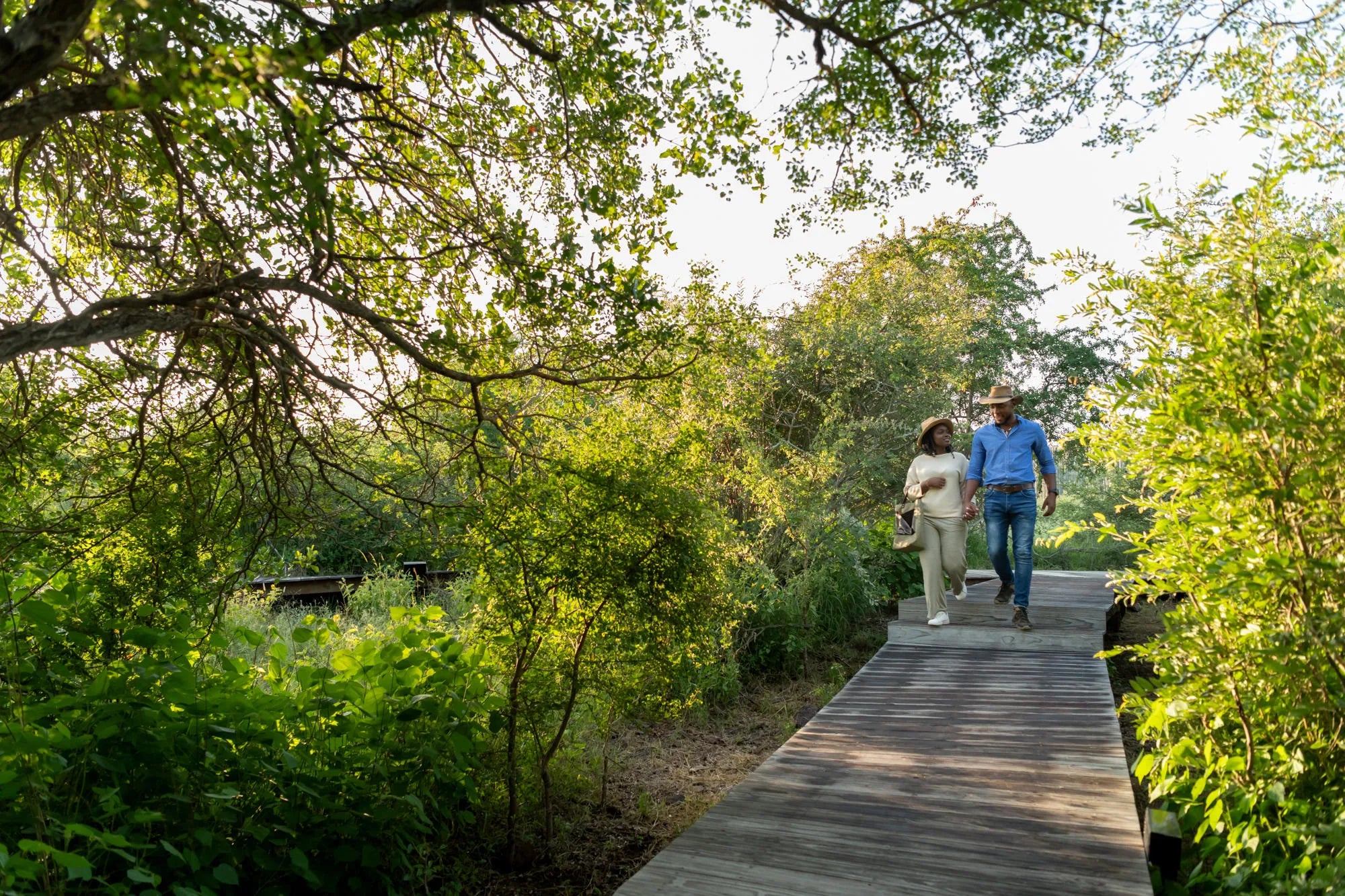 Lebombo Lodge Walkway at Singita Lebombo Lodge, Kruger National Park, South Africa.