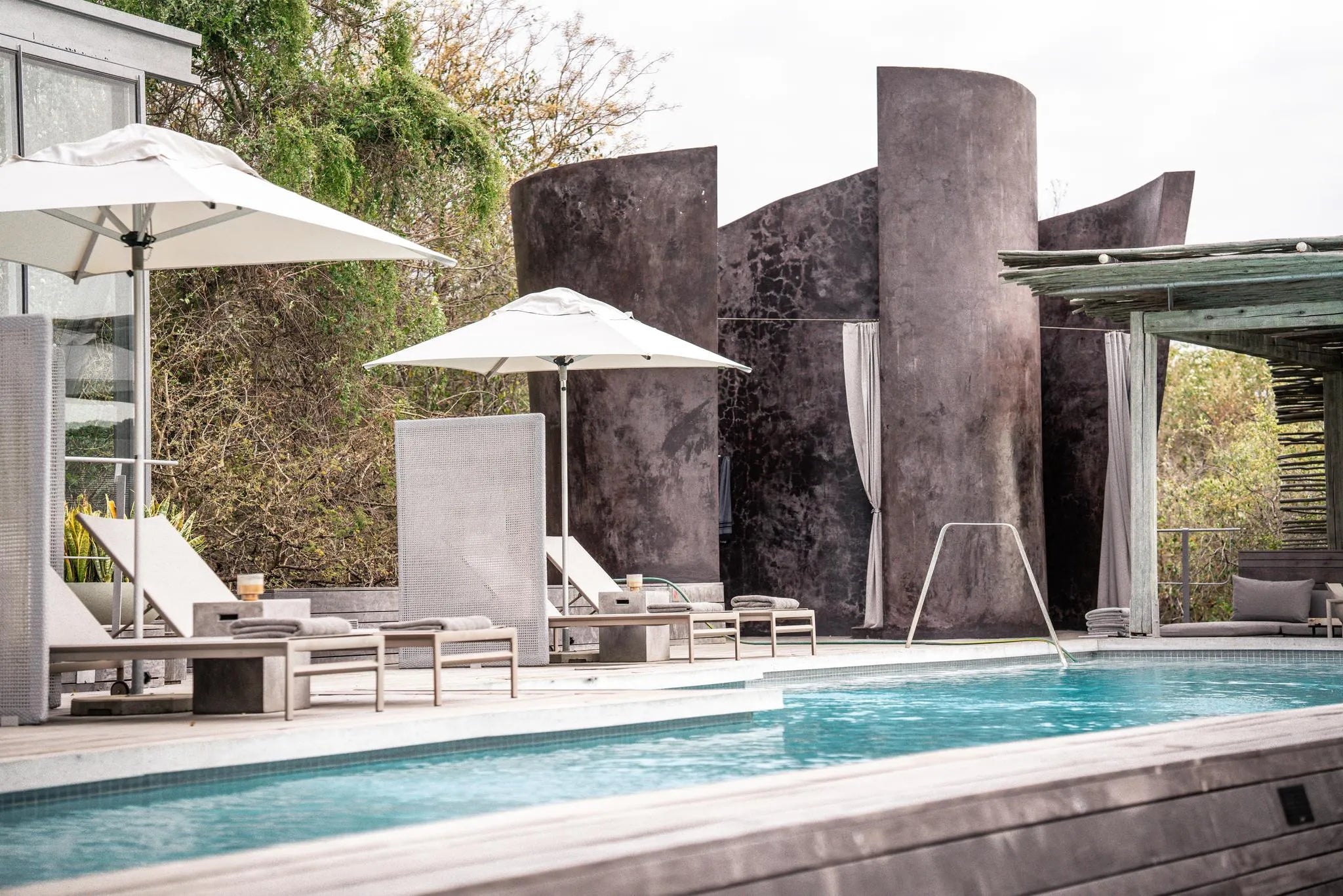 Pool Area at Singita Lebombo Lodge, Kruger National Park, South Africa.