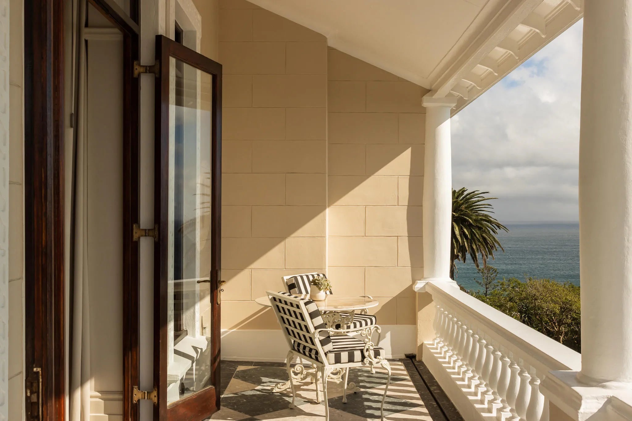 Ellerman House Room Balcony at Ellerman House, Cape Town, South Africa.