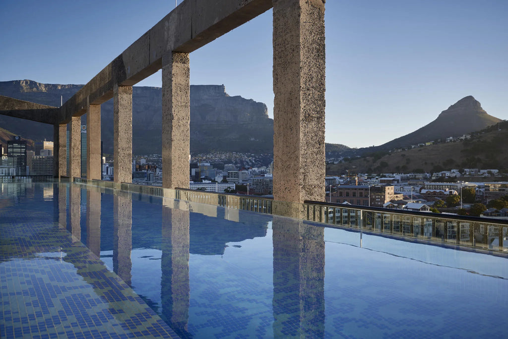 Rooftop Pool at The Silo Hotel, Cape Town, South Africa.