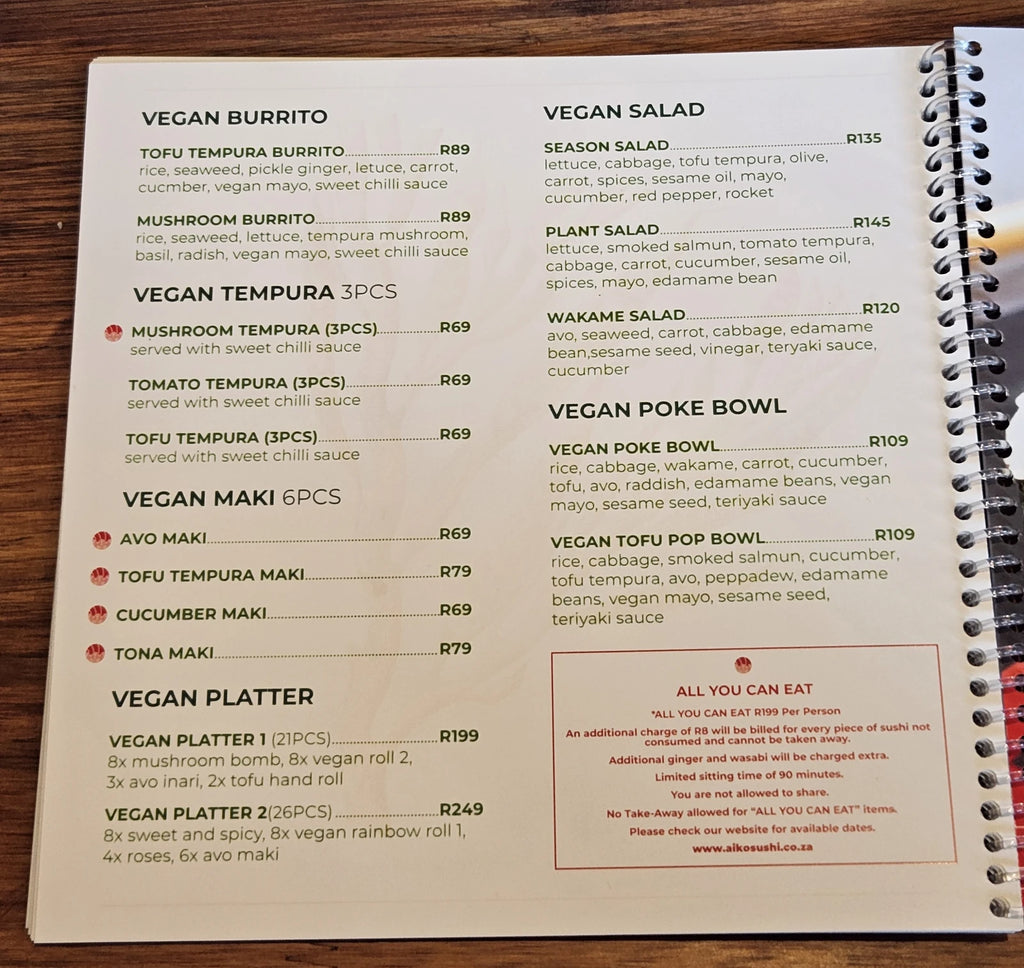 Aiko Sushi, Cape Town South Africa