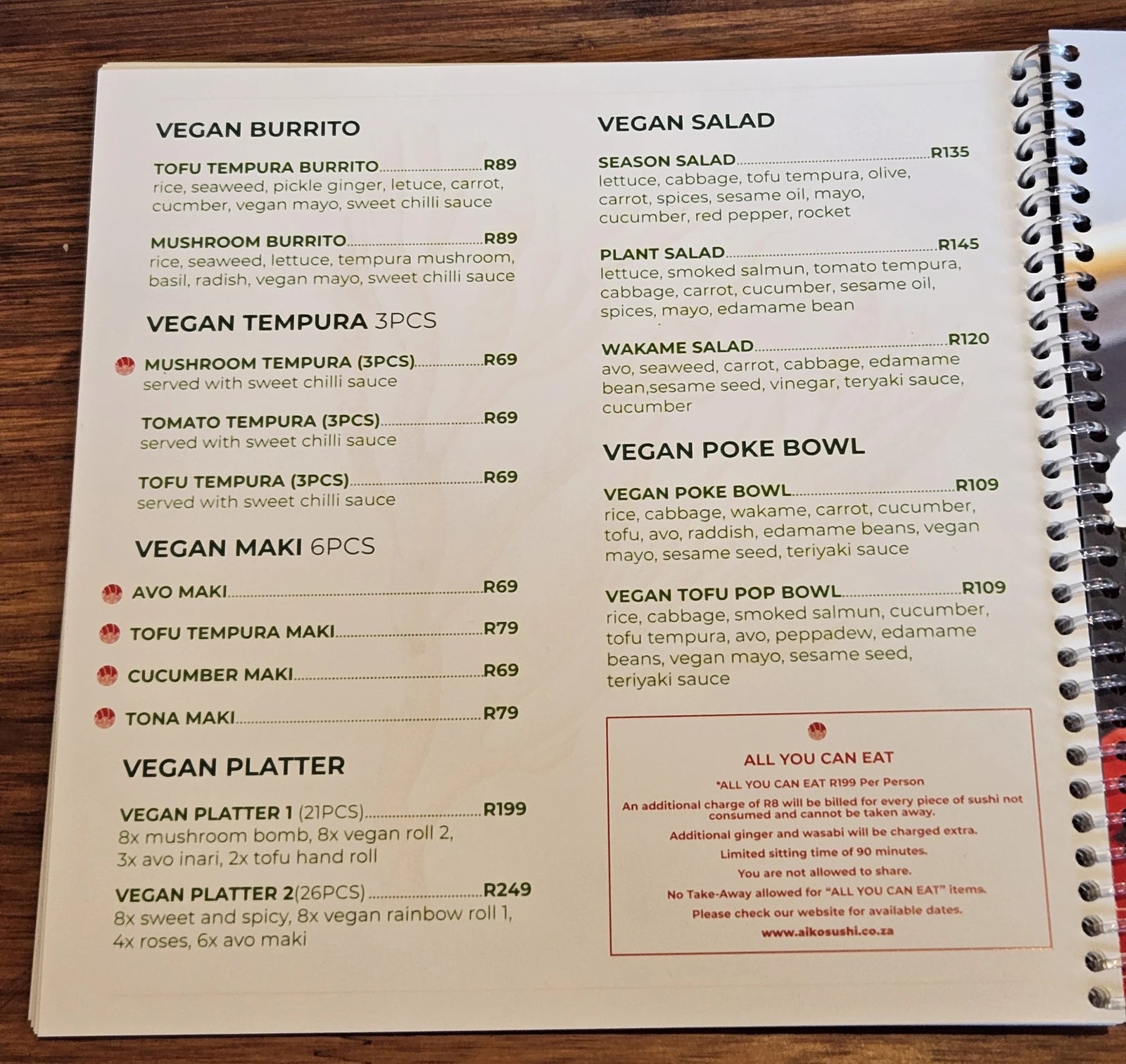 Aiko Sushi, Cape Town South Africa