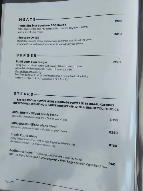 Alegria Restaurant, St Helena Bay South Africa