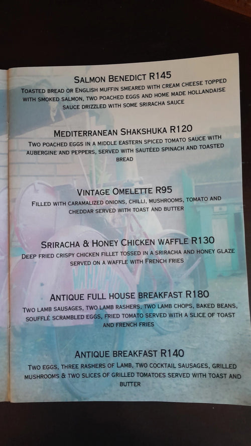 Antique Cafe, Berea South Africa