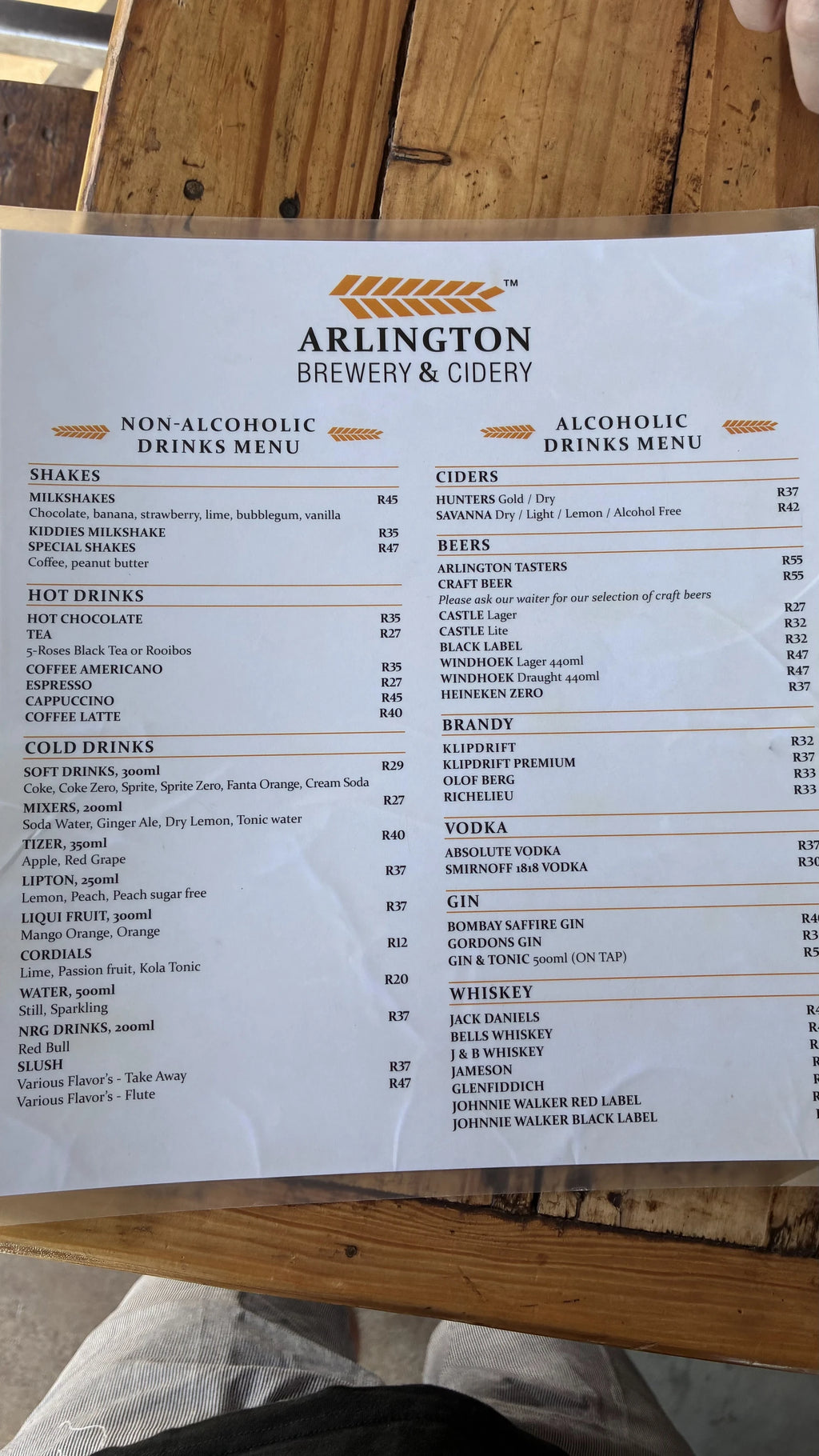 Arlington Brewery and Cidery, Pretoria South Africa