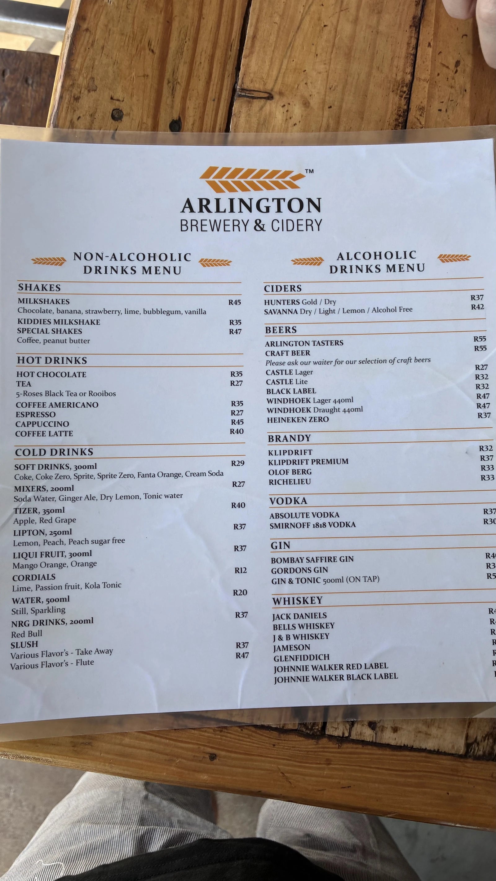 Arlington Brewery and Cidery, Pretoria South Africa