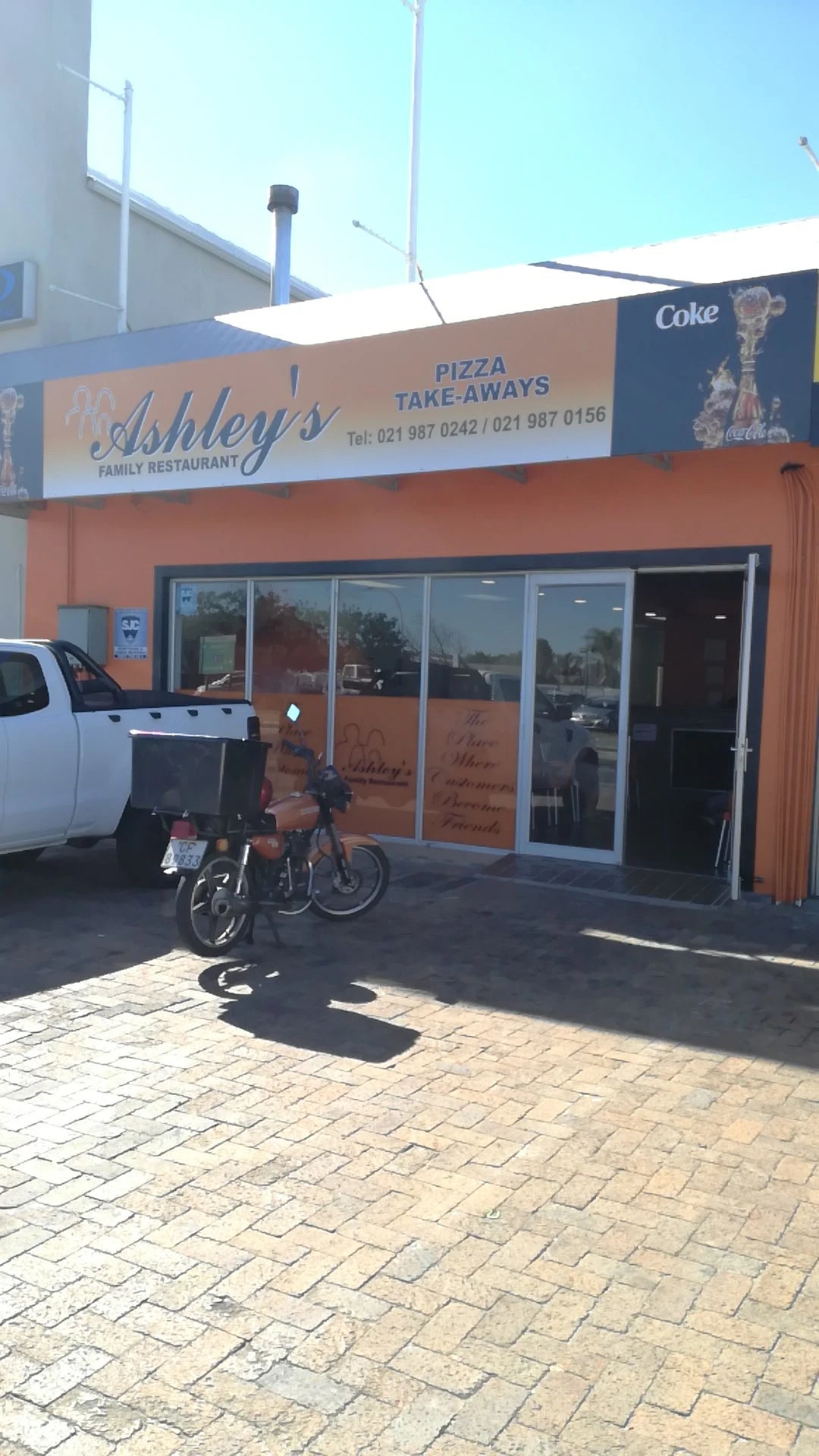 Ashley's Family Restaurant Pizza Take Aways, Cape Town South Africa