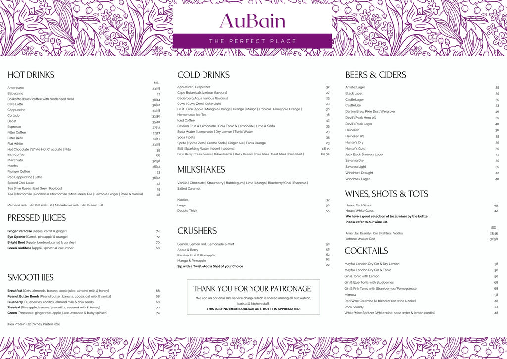 AuBain - The Perfect Place, Wellington South Africa
