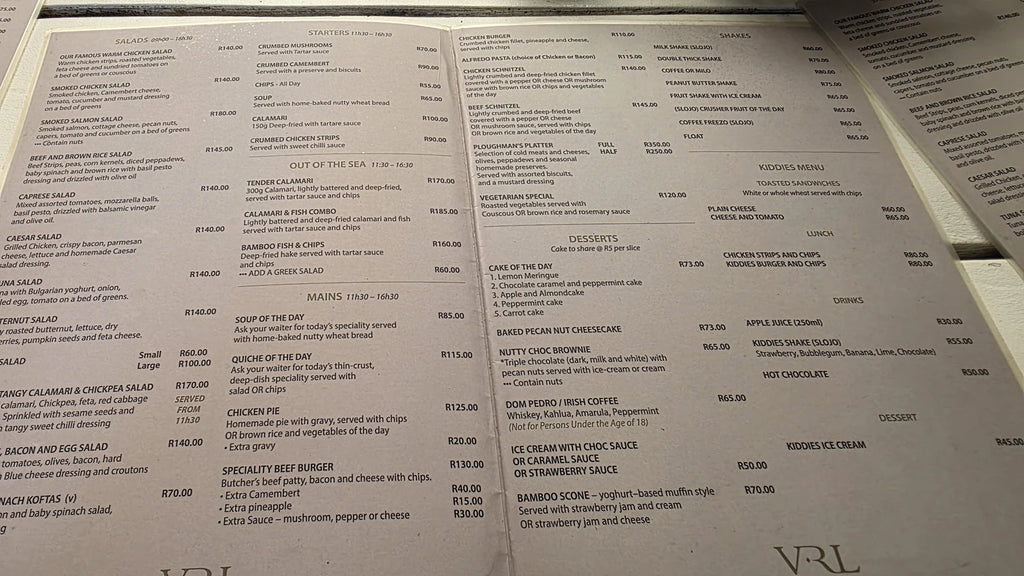 Bamboo Garden Restaurant, Cape Town South Africa