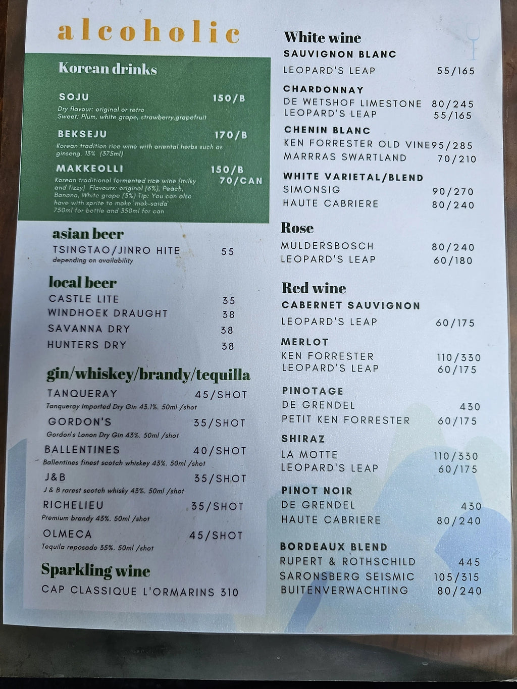 Banchan Korean Restaurant, Sandton South Africa