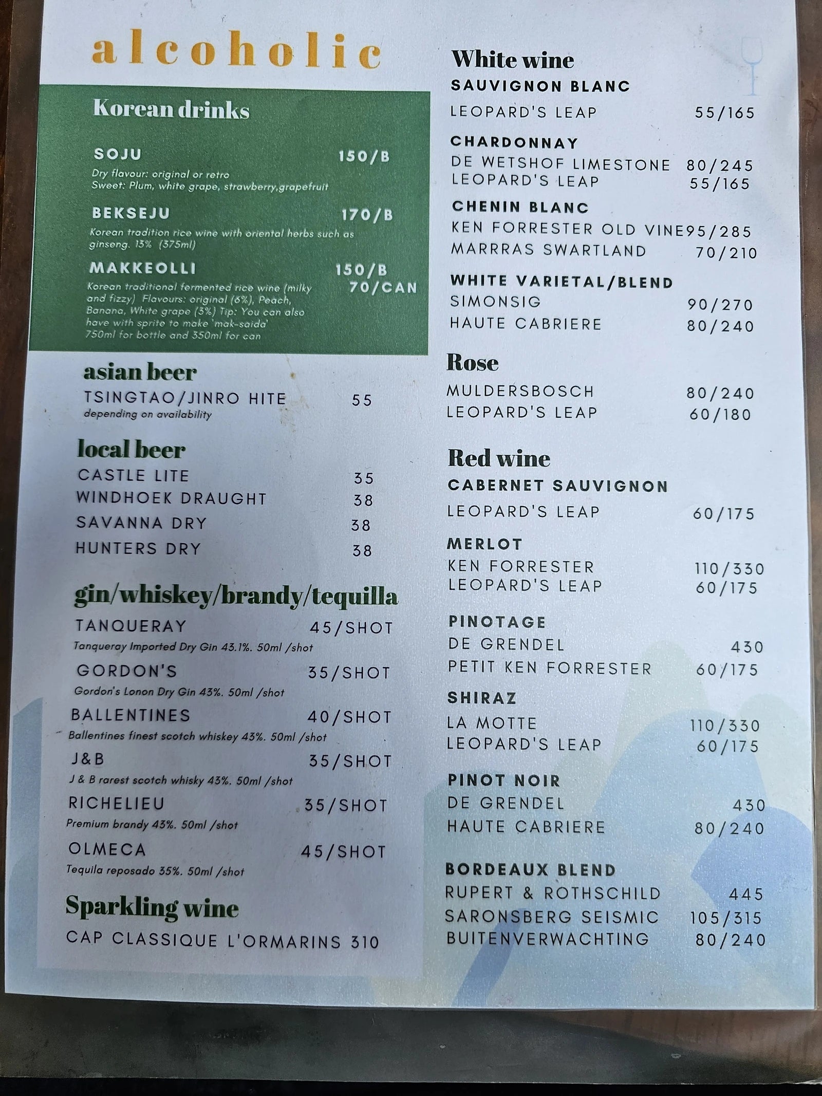 Banchan Korean Restaurant, Sandton South Africa