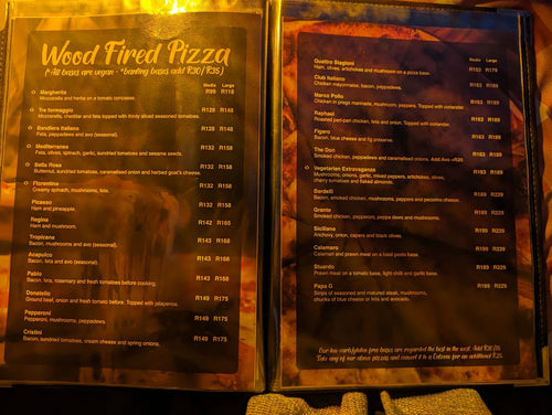 Bardelli's Restaurant, Cape Town South Africa