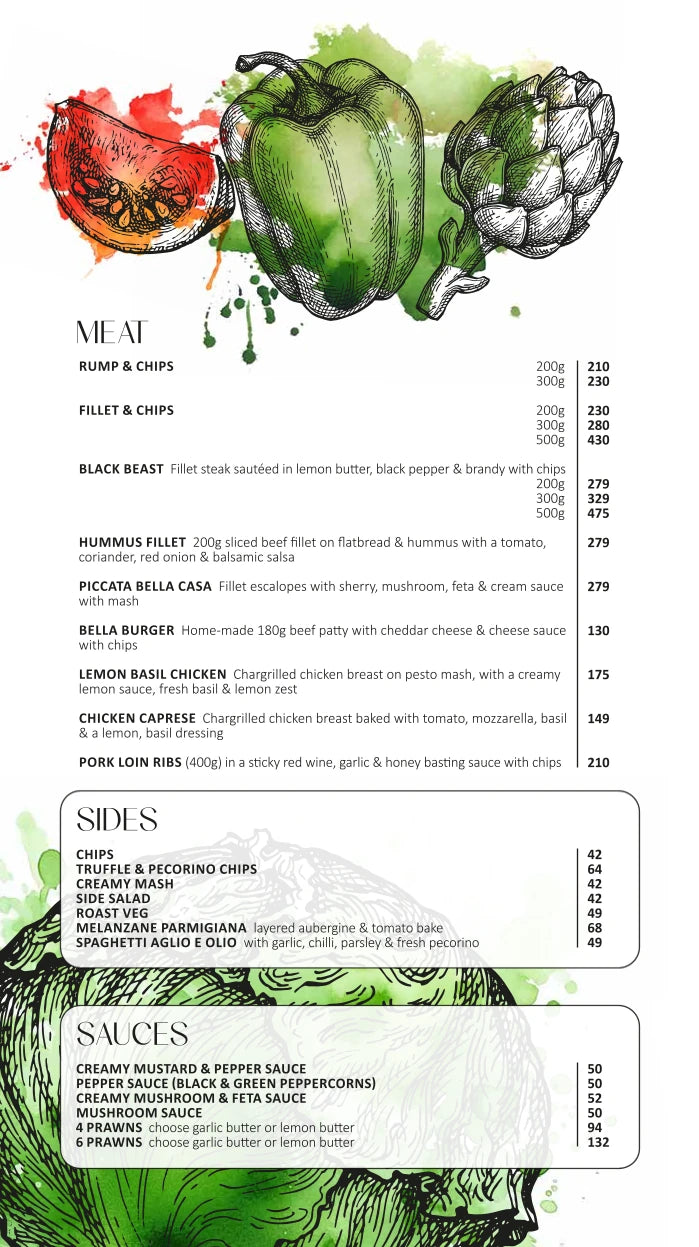 Bella Casa Restaurant, Bloemfontein South Africa