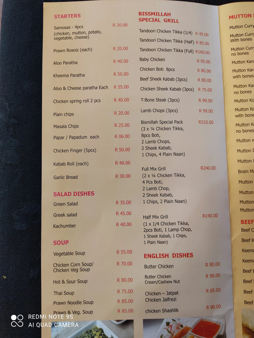 Bismillah Restaurant-Melville, Johannesburg South Africa