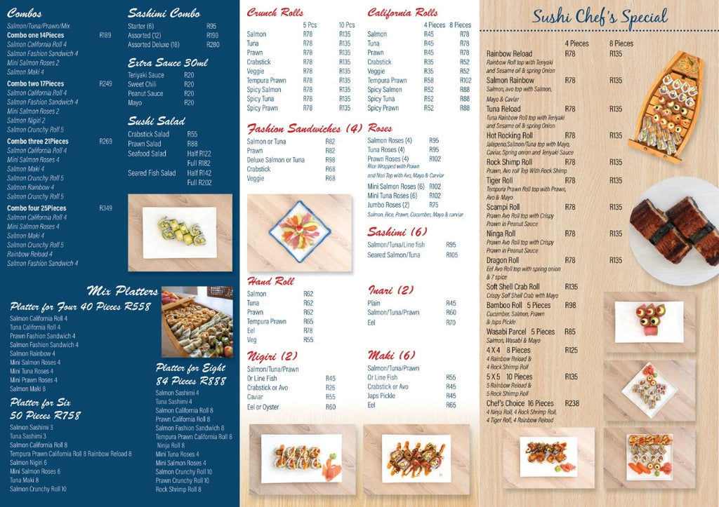 Blue Waters Seafood & Sushi Restaurant, Cape Town South Africa
