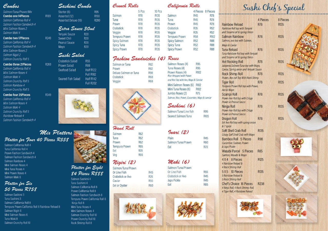 Blue Waters Seafood & Sushi Restaurant, Cape Town South Africa