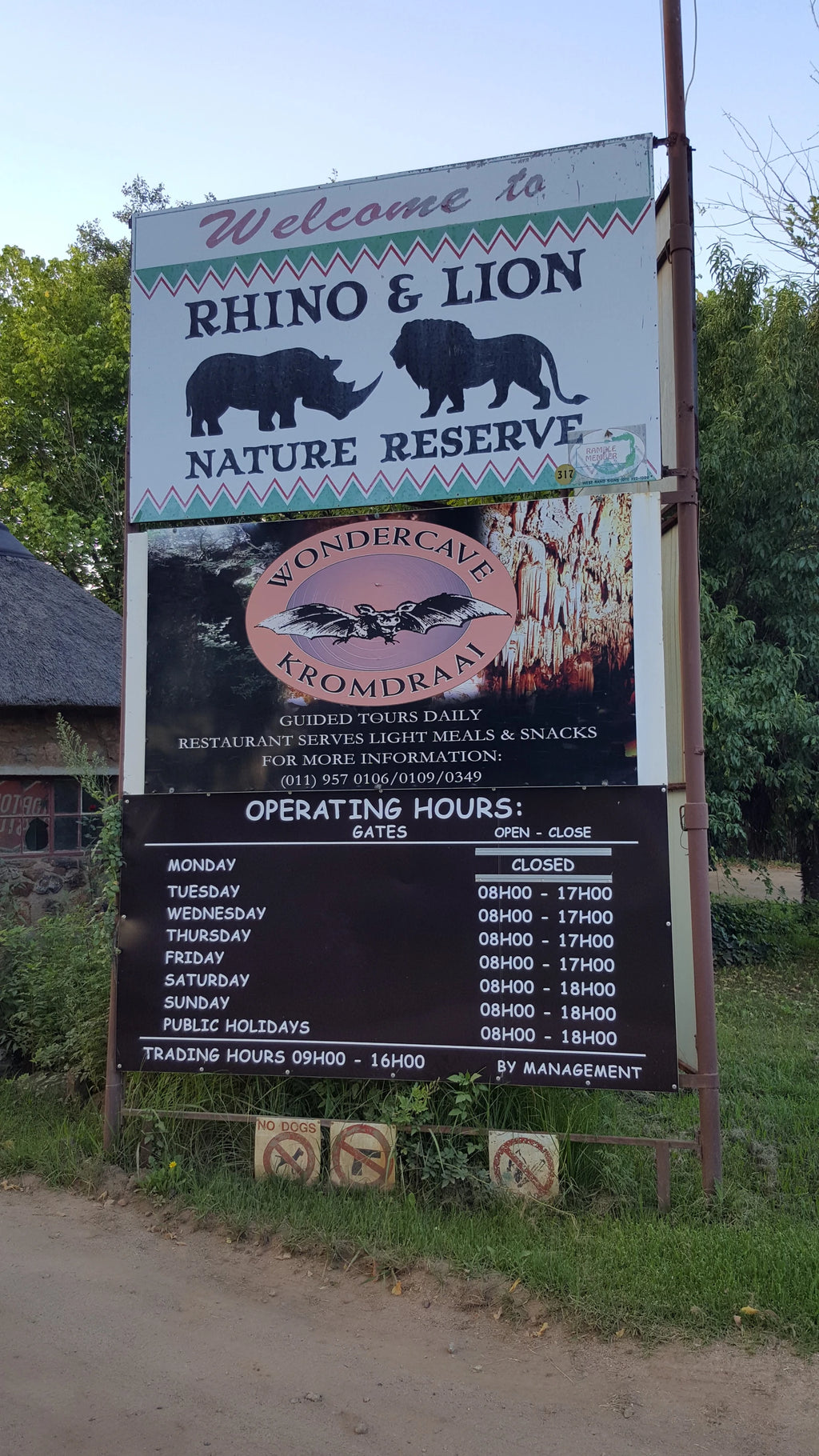 Bothongo Rhino & Lion Nature Reserve, Krugersdorp South Africa