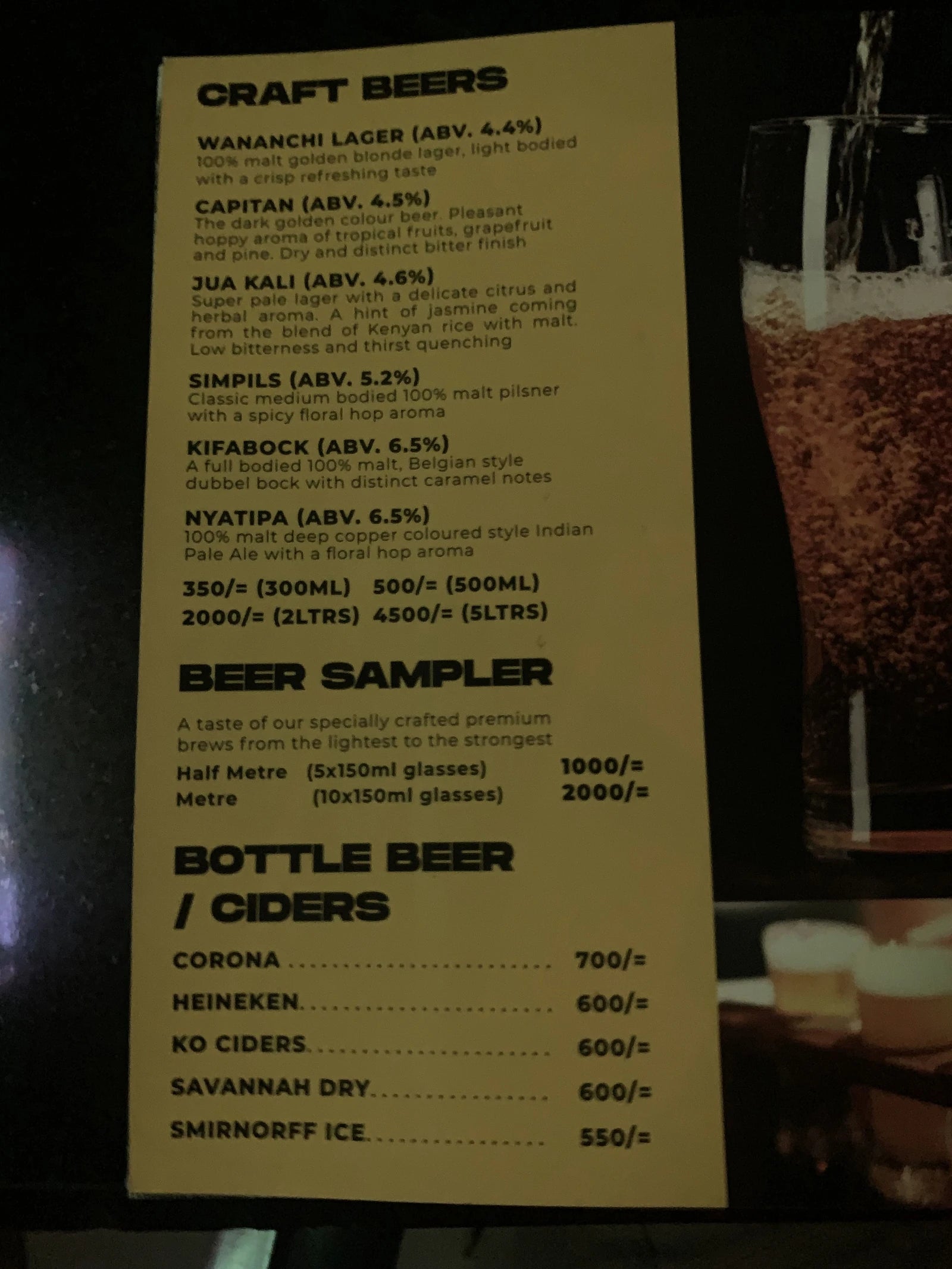 Brew Bistro and Lounge, Nairobi Kenya