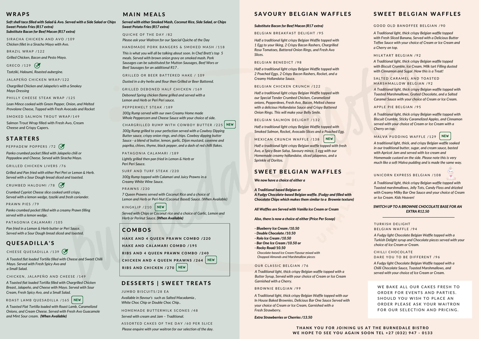 Burnedale Bistro Restaurant & Venue, Ballito South Africa