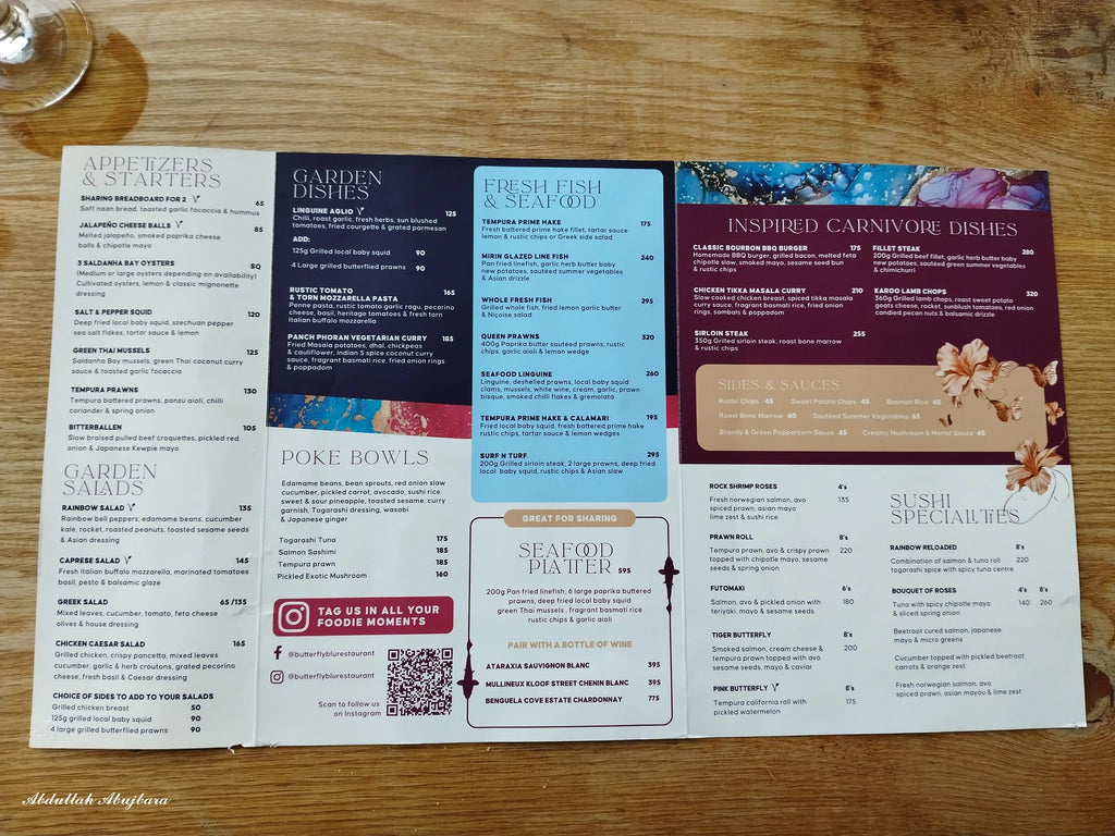 Butterfly Blu Restaurant, Knysna South Africa