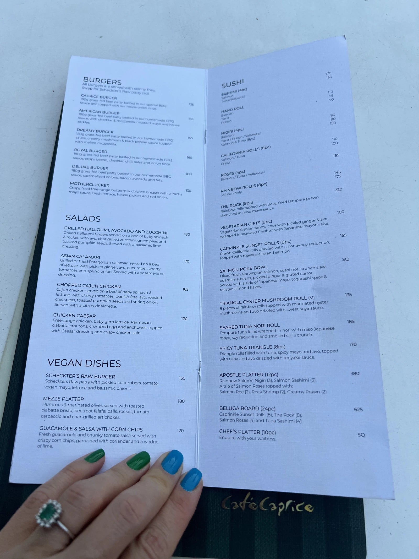 Café Caprice, Cape Town South Africa