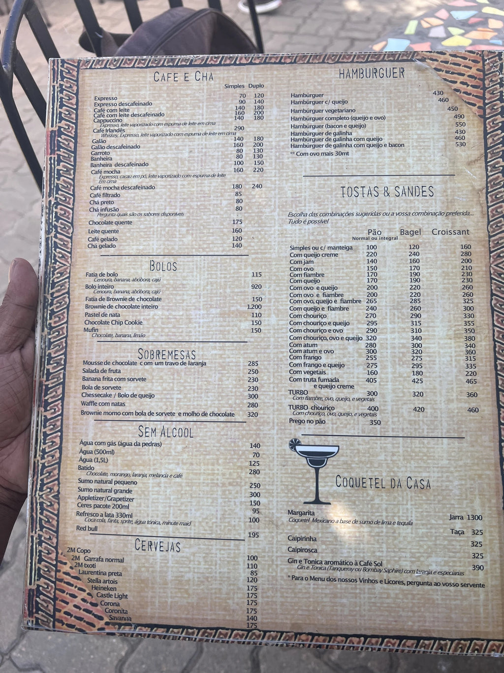 Café Sol, Maputo Mozambique
