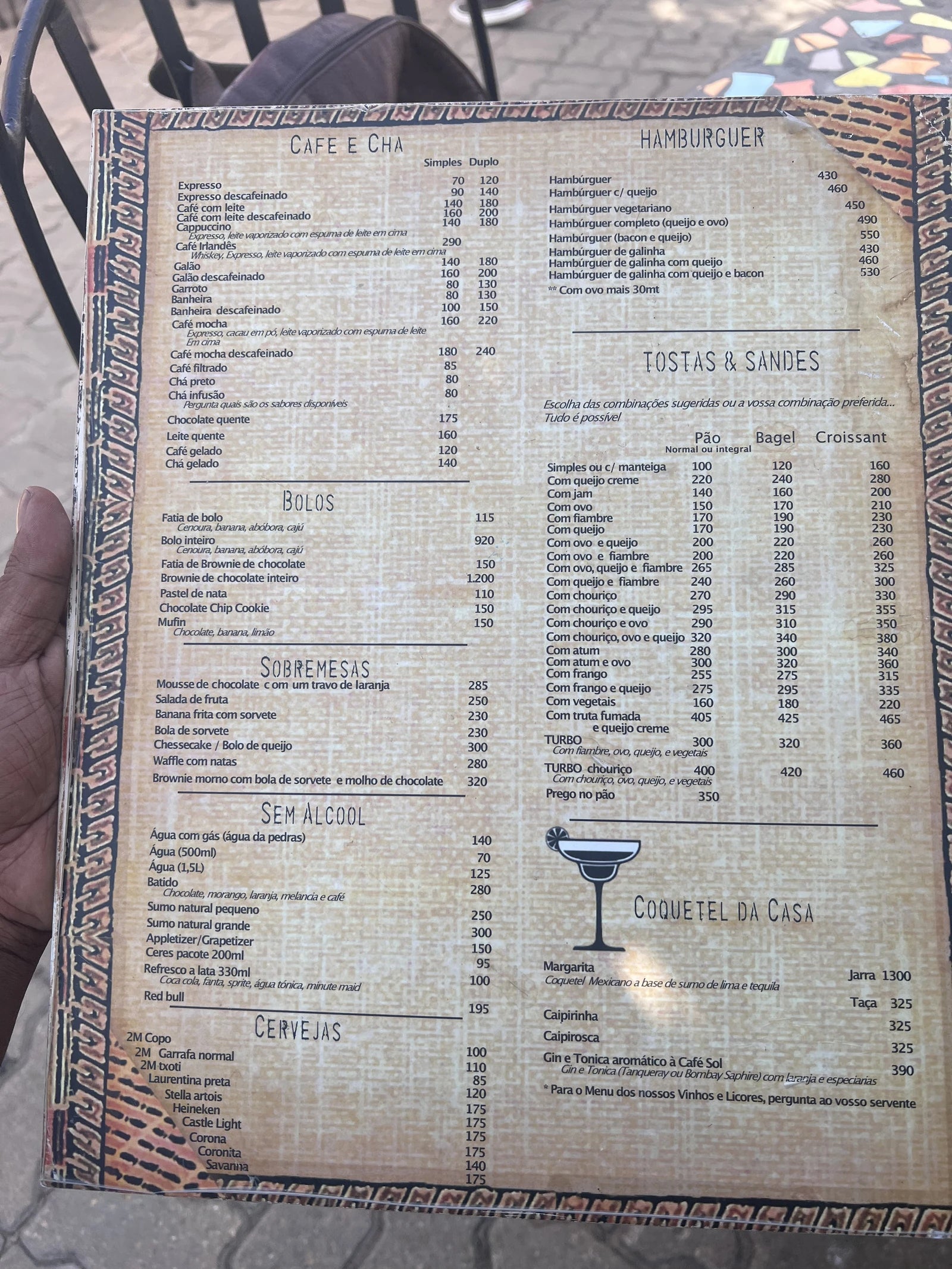 Café Sol, Maputo Mozambique