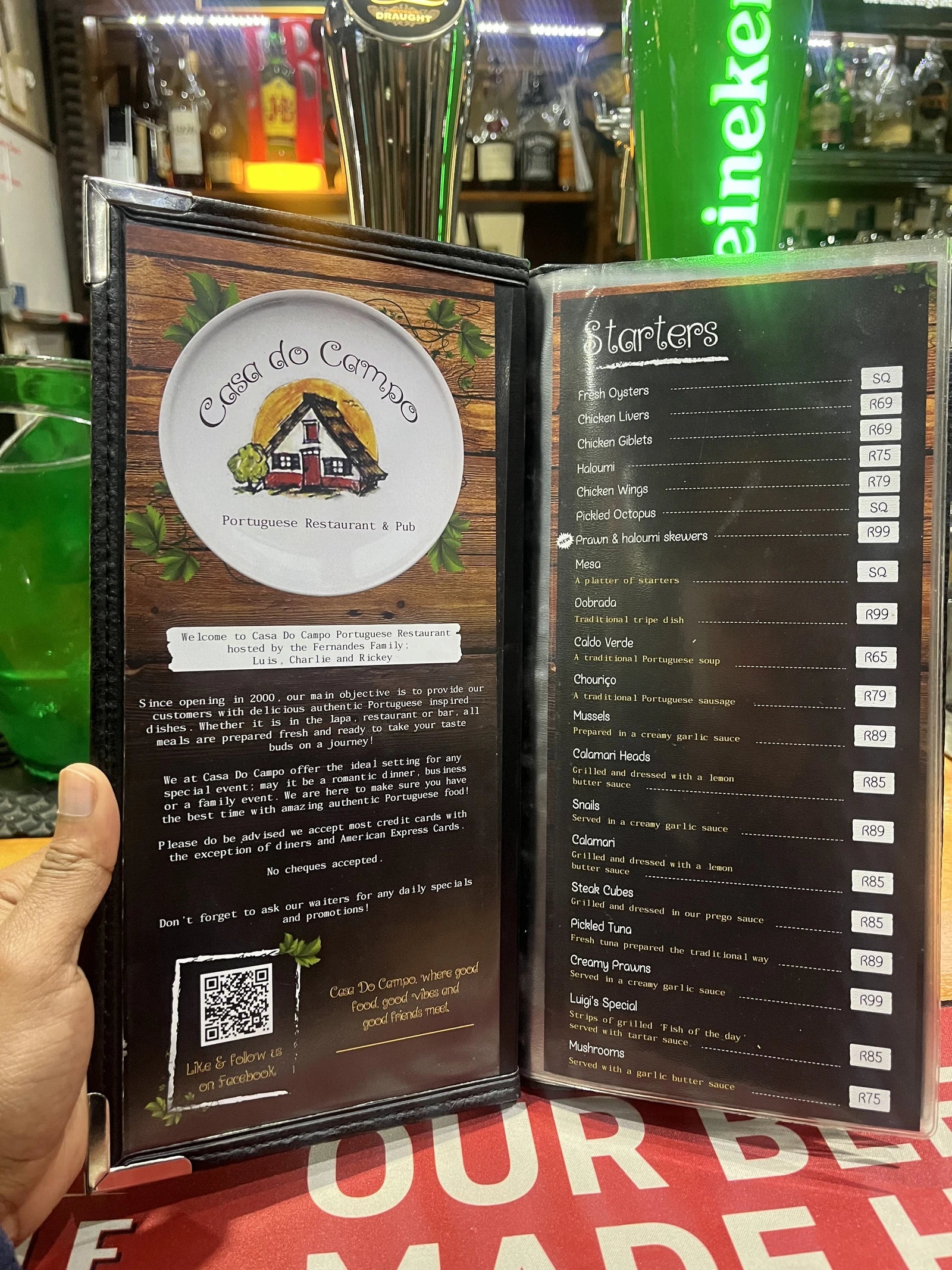 Casa Do Campo Portuguese Restaurant & Pub, Johannesburg South Africa