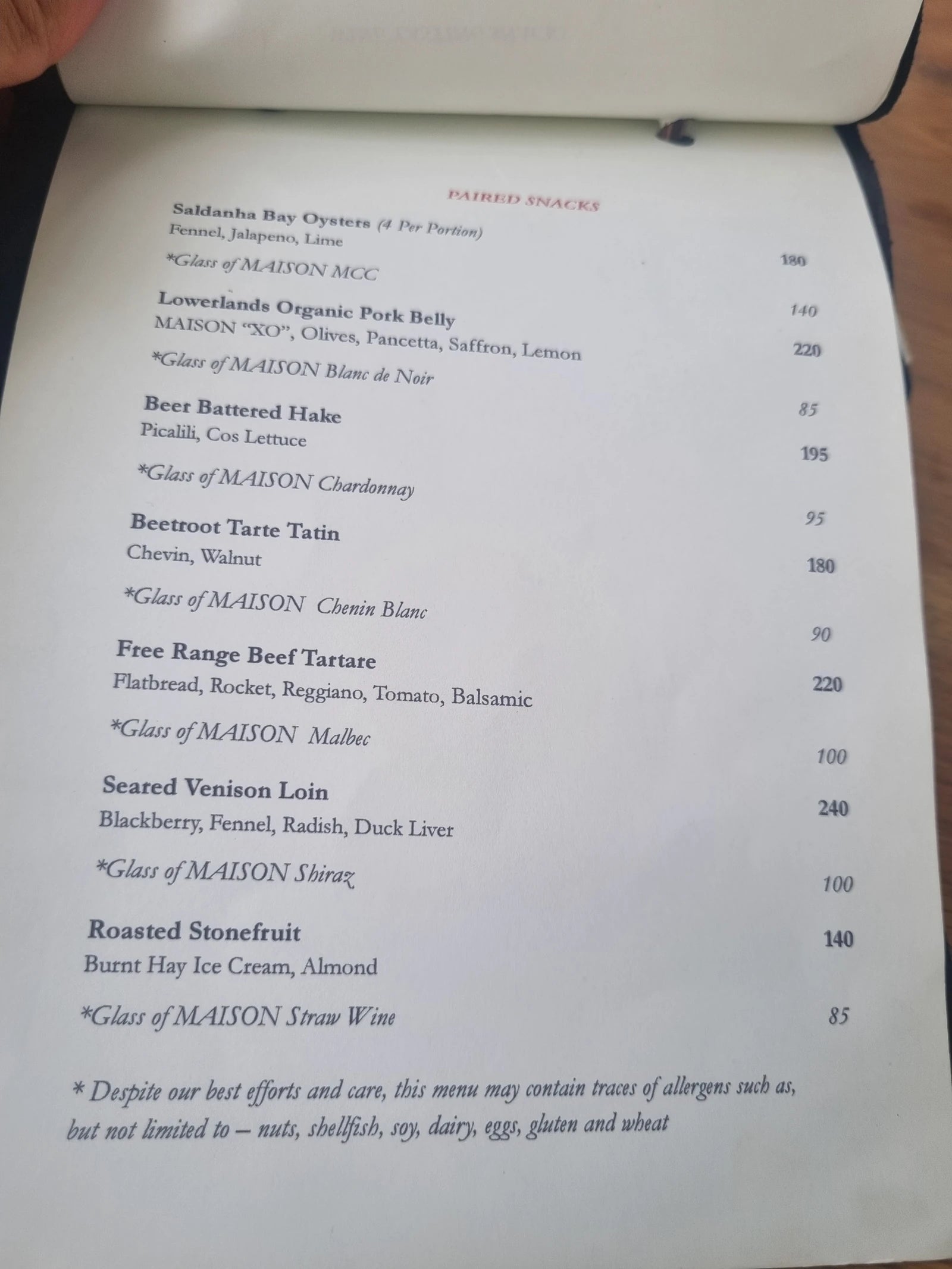 Chefs Warehouse at Maison, Franschhoek South Africa