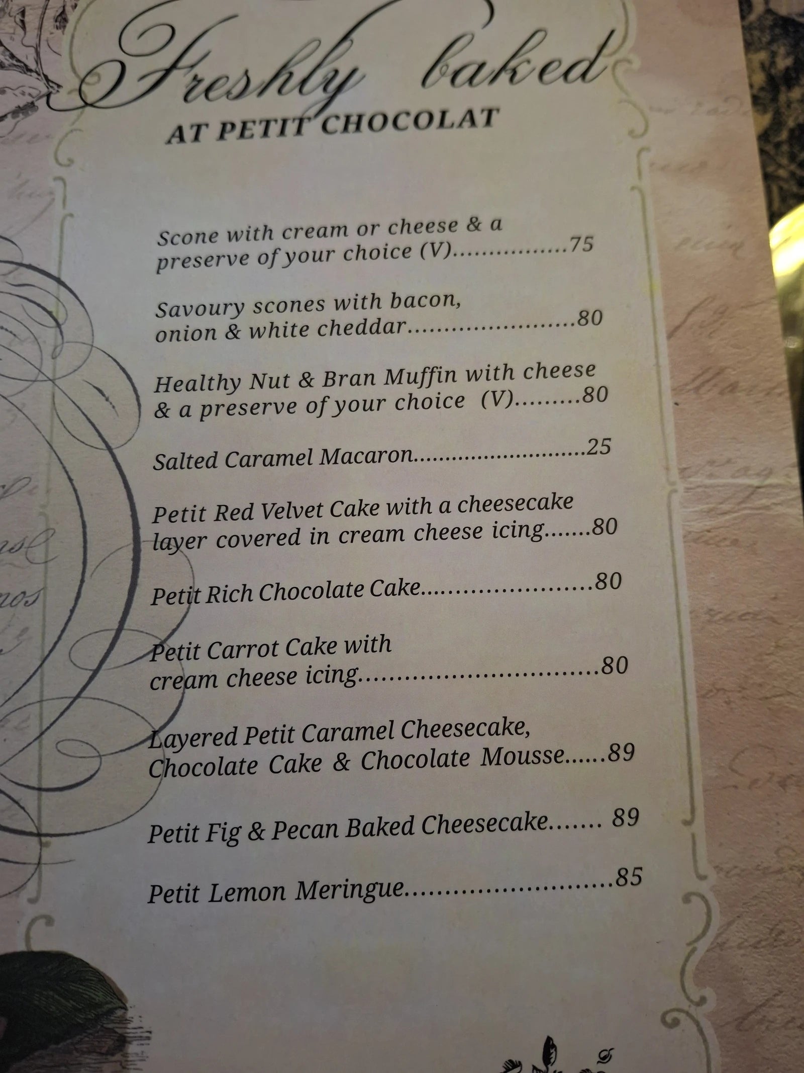 Chocolat Bistro, Cape Town South Africa