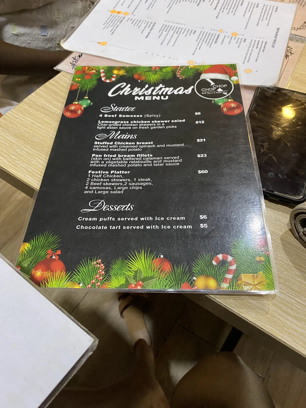 Chop Chop Grill House, 
Harare Zimbabwe