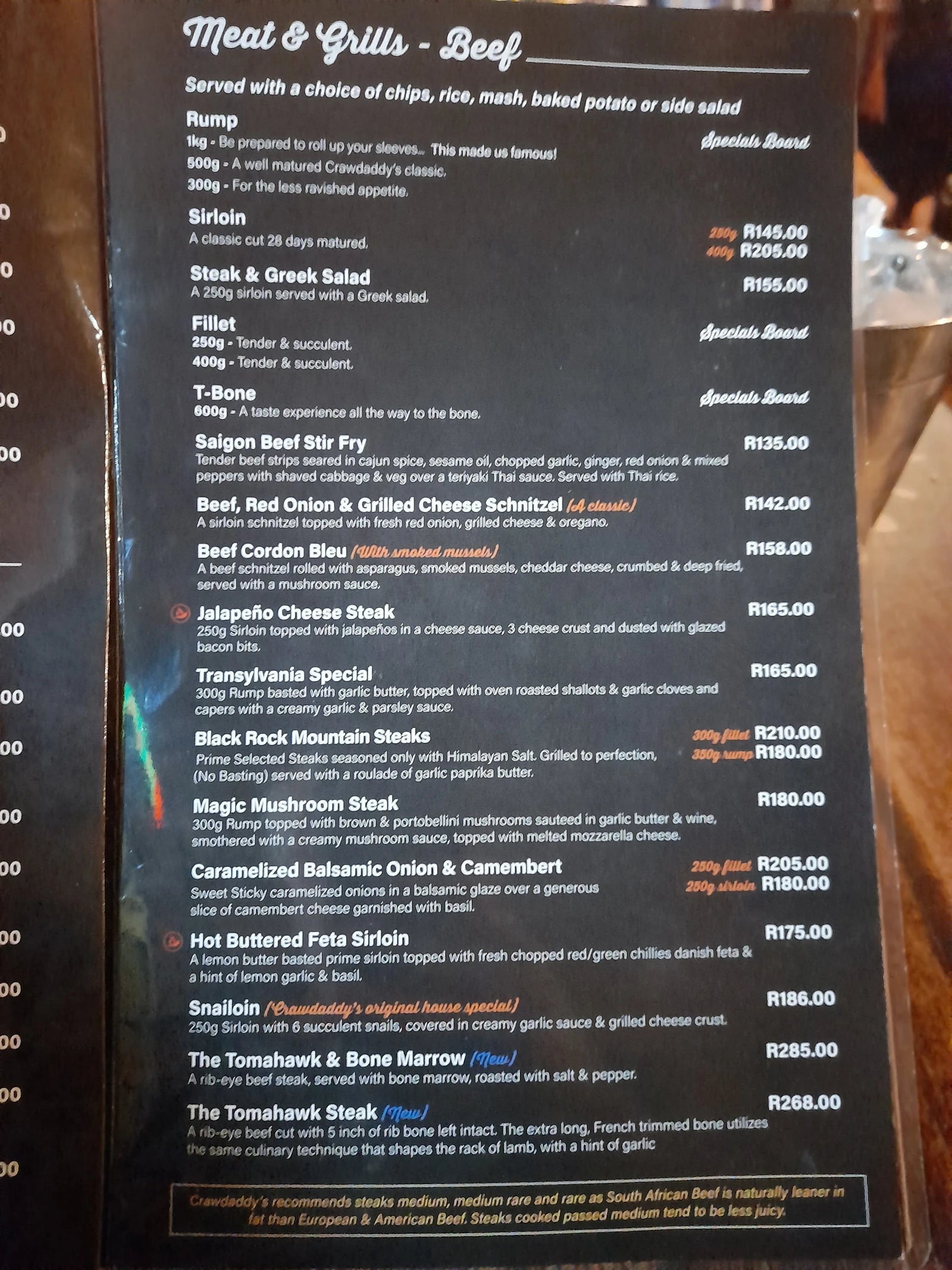Crawdaddys Montana, Pretoria South Africa