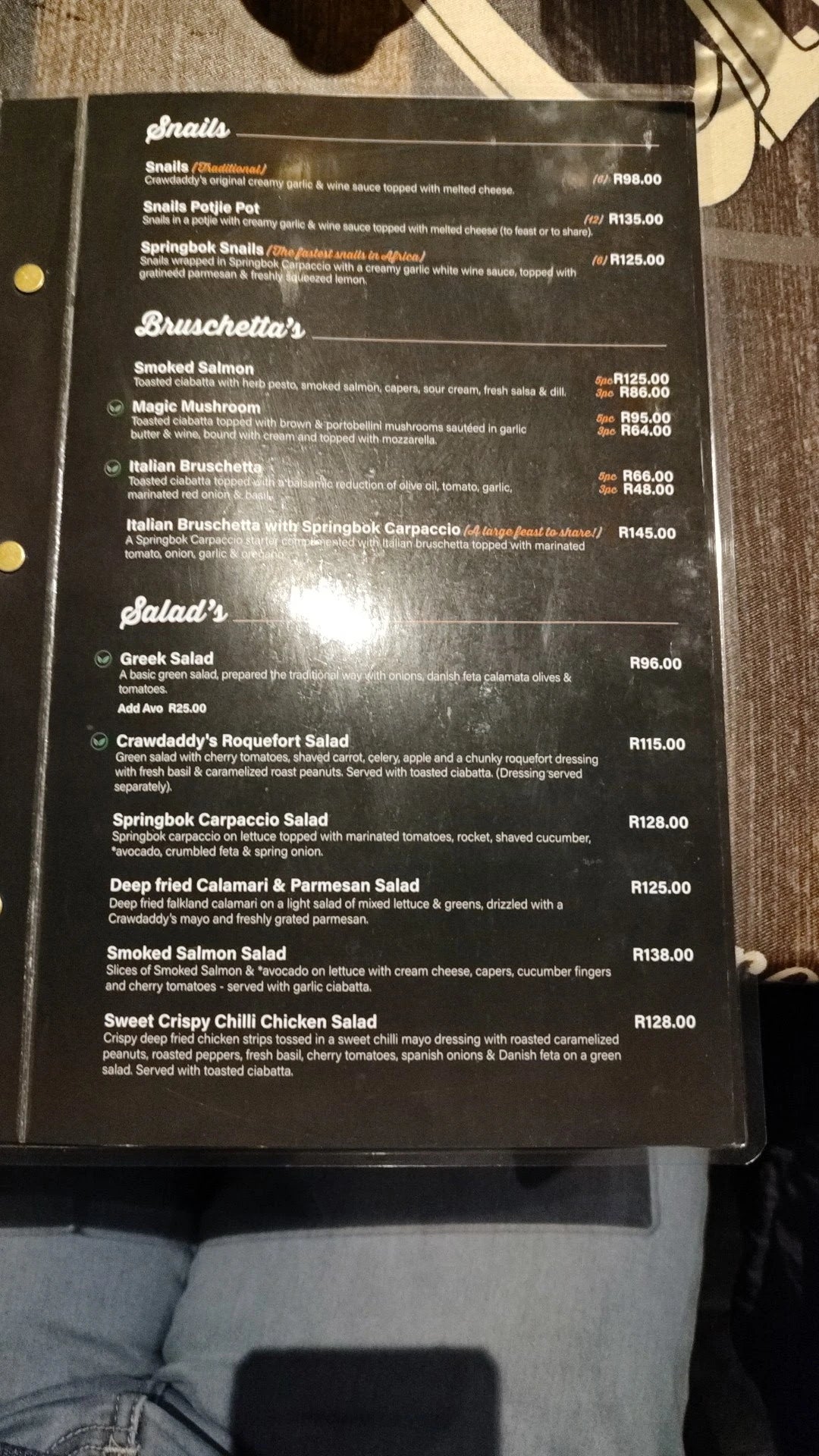 Crawdaddy's Waterglen, Pretoria South Africa