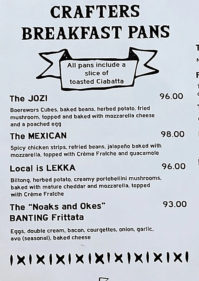 Cut and Craft Bistro, Johannesburg South Africa
