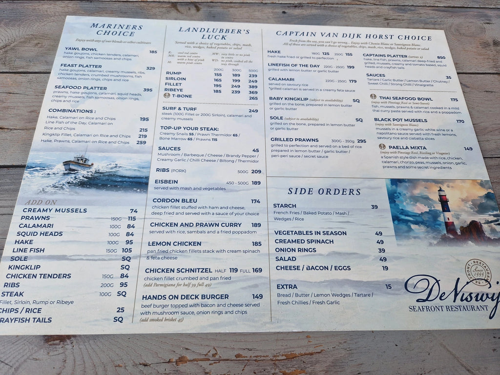 De Viswijf Restaurant, Jeffreys Bay South Africa