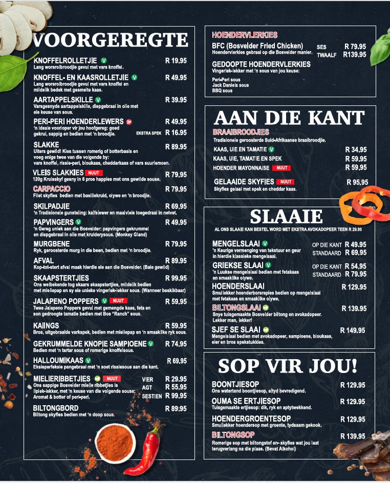 Die Bosvelder Pub & Restaurant, Centurion South Africa