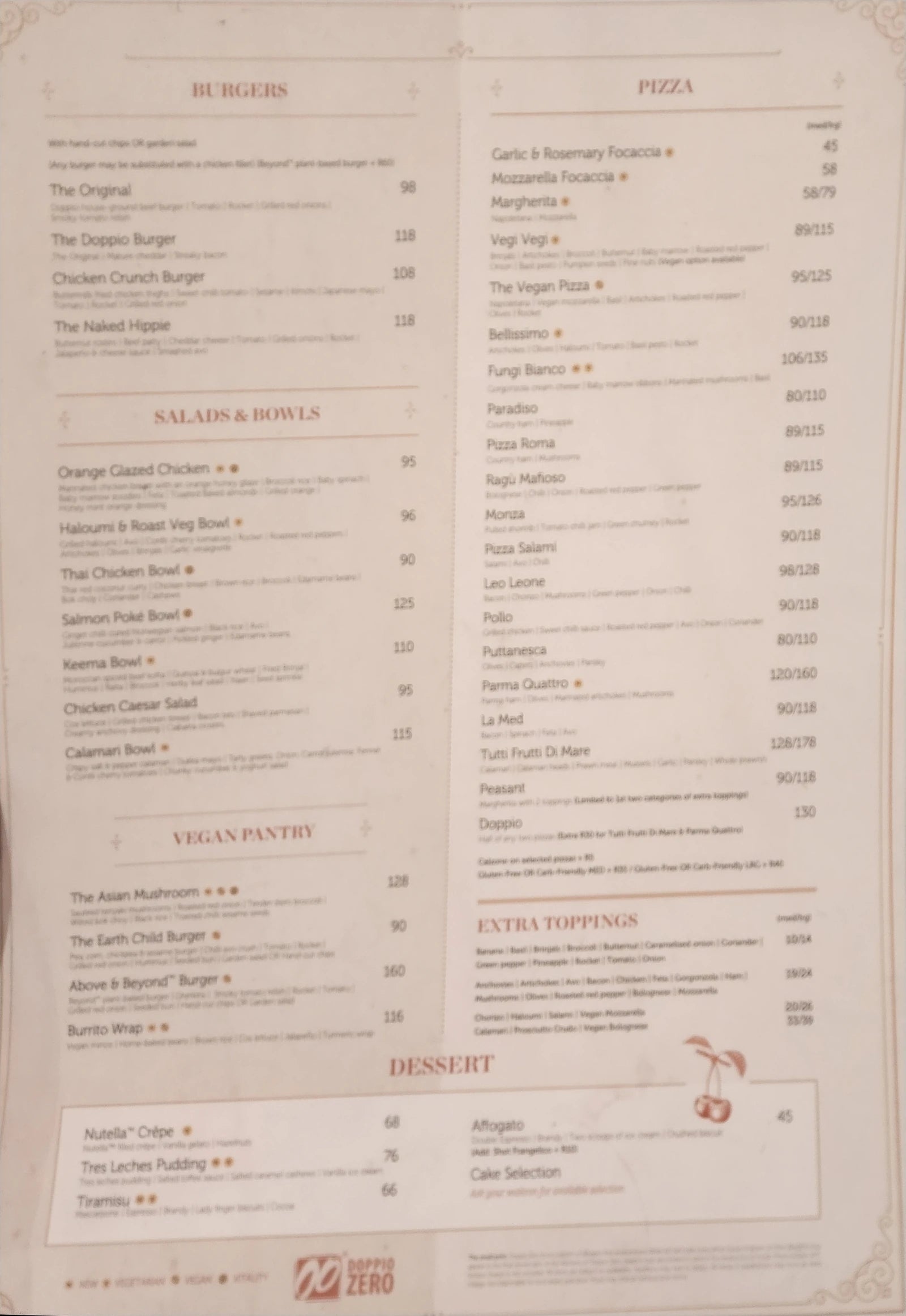 Doppio Zero Hobart, Sandton South Africa