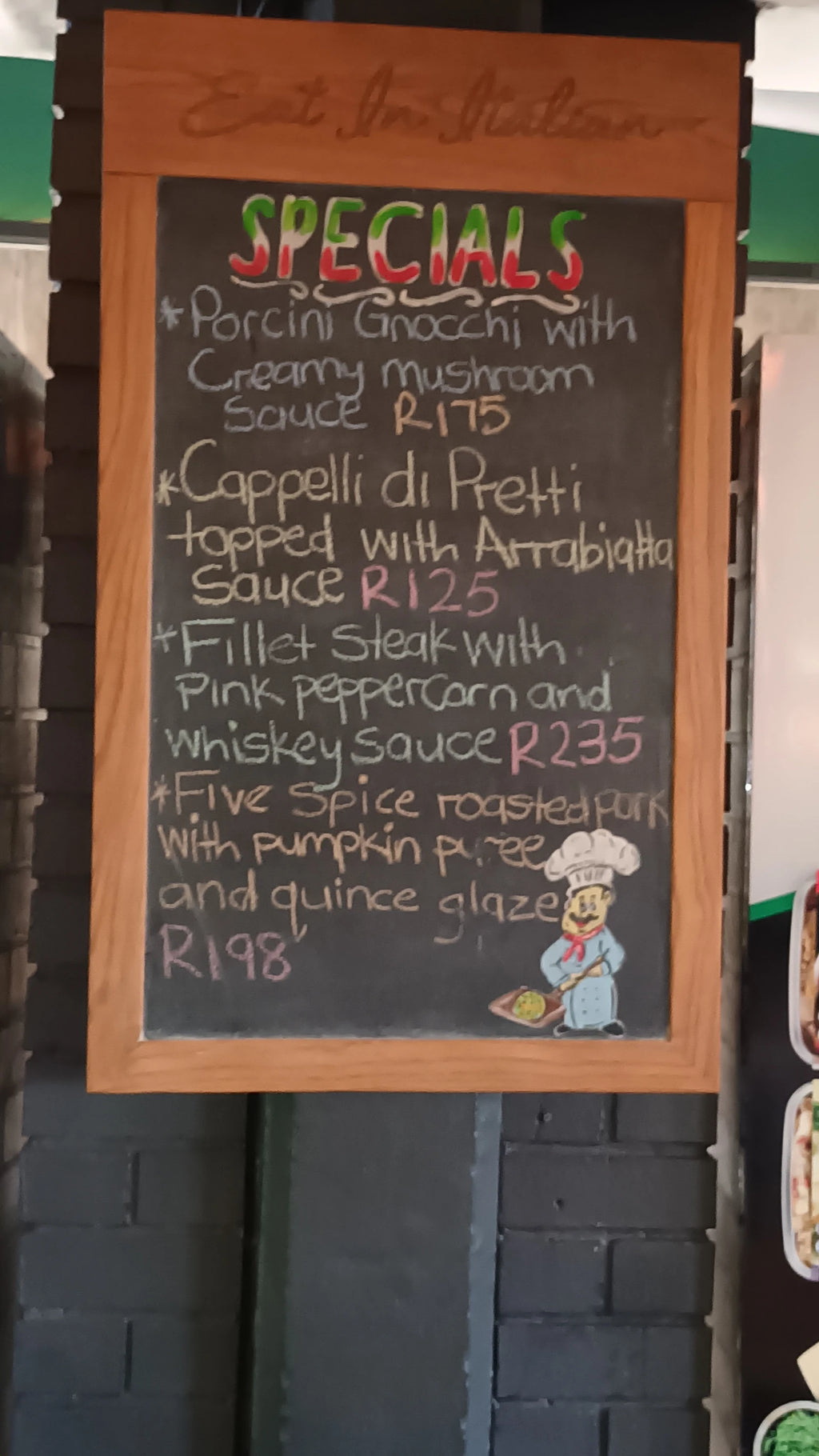 Eat In Italian, Pretoria South Africa