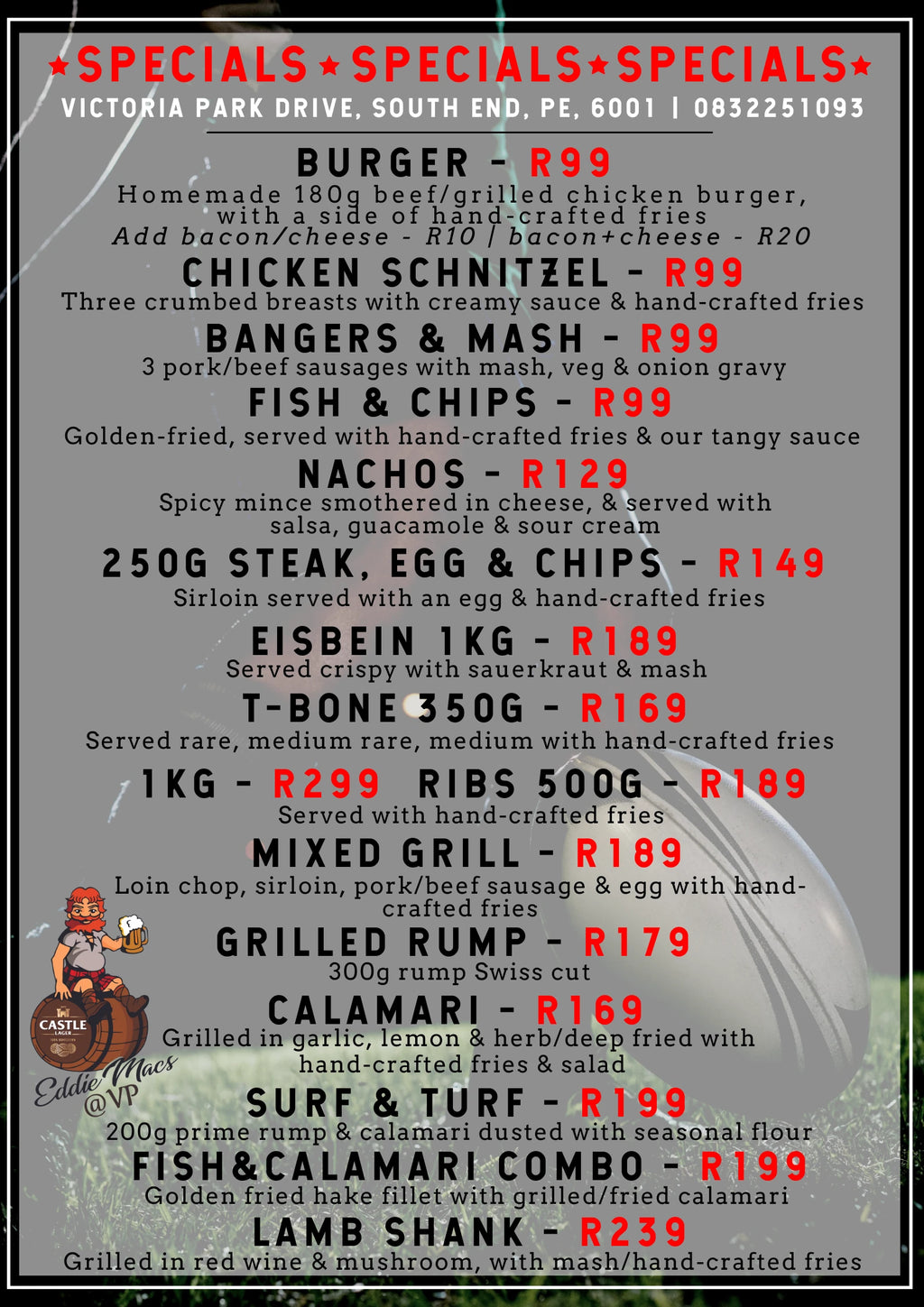 Eddie Macs @ VP, Gqeberha South Africa