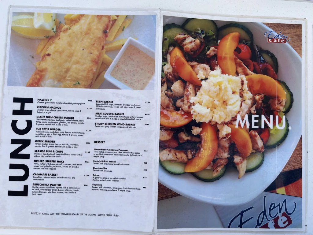 Eden Café Restaurant, Cape Town South Africa