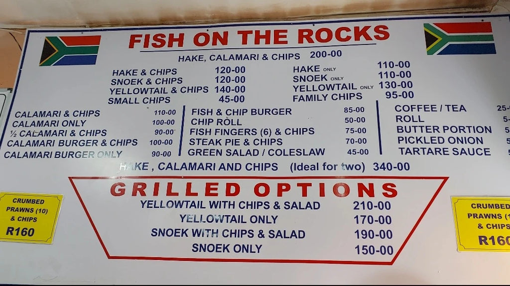 Fish on the Rocks, Cape Town South Africa