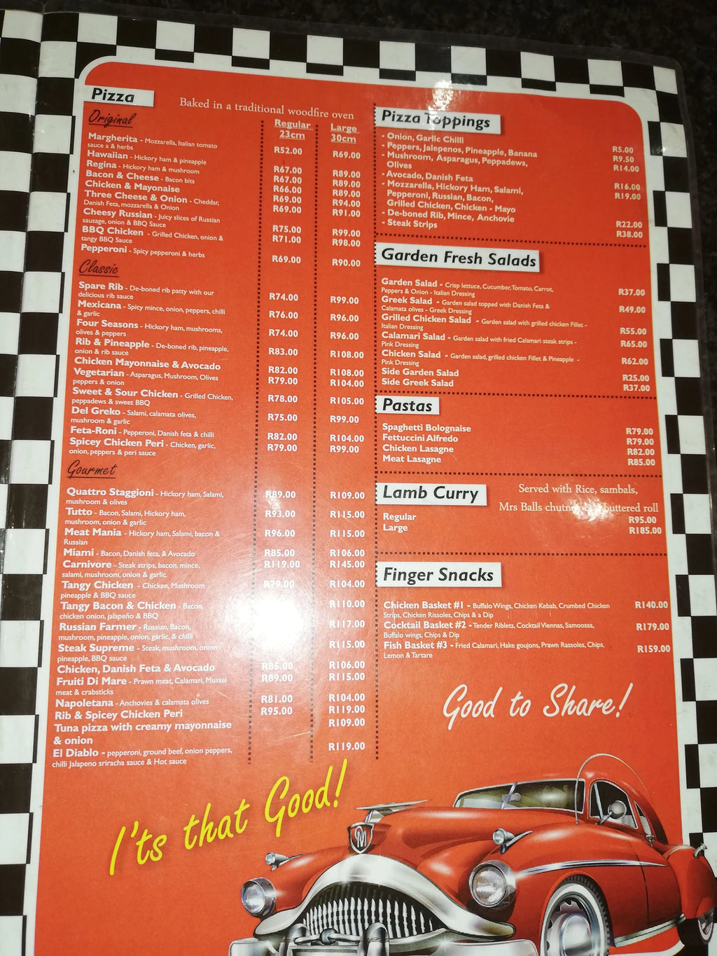Flame Fast Foods, 
Gauteng South Africa