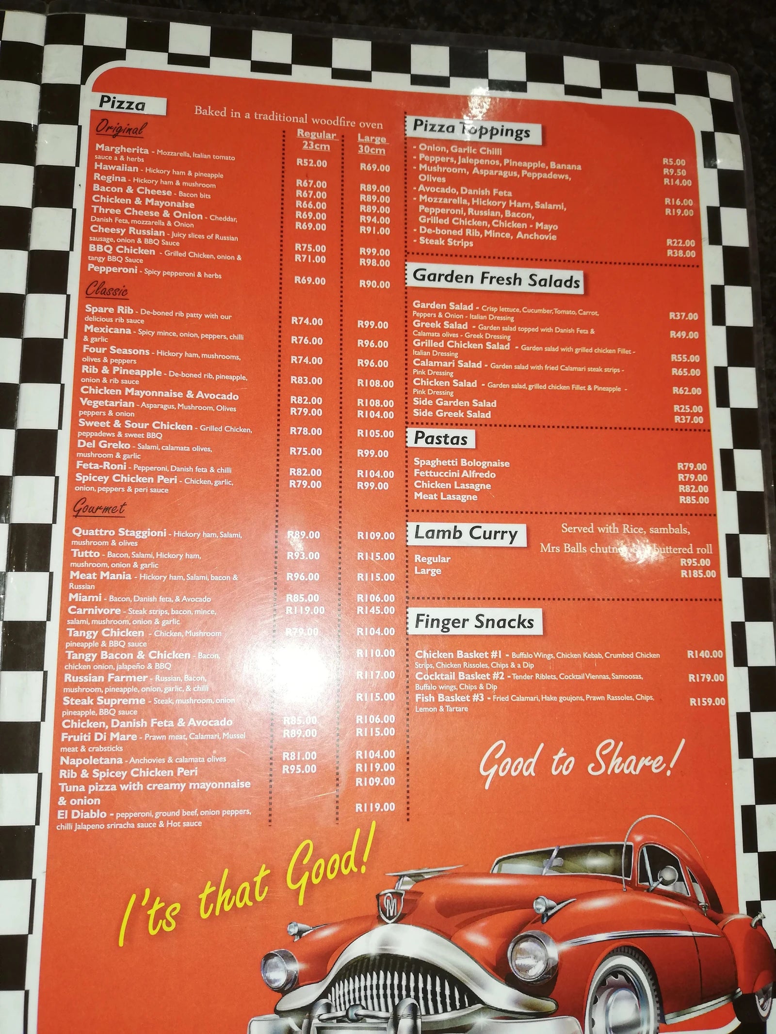 Flame Fast Foods, 
Gauteng South Africa
