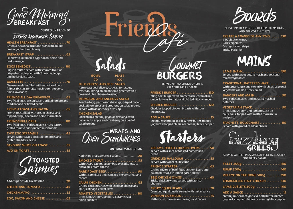 Friends Café, Mbombela South Africa