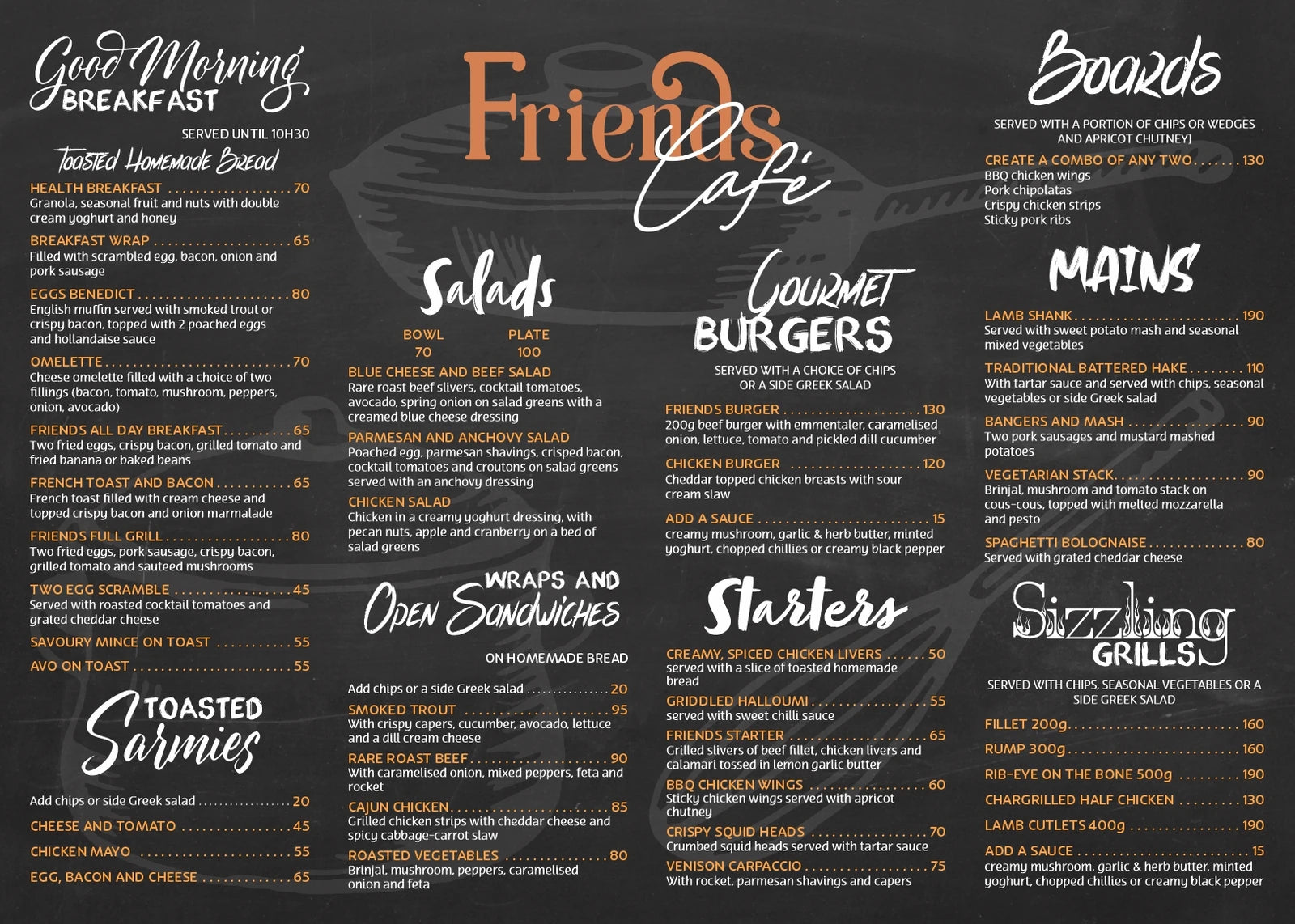 Friends Café, Mbombela South Africa