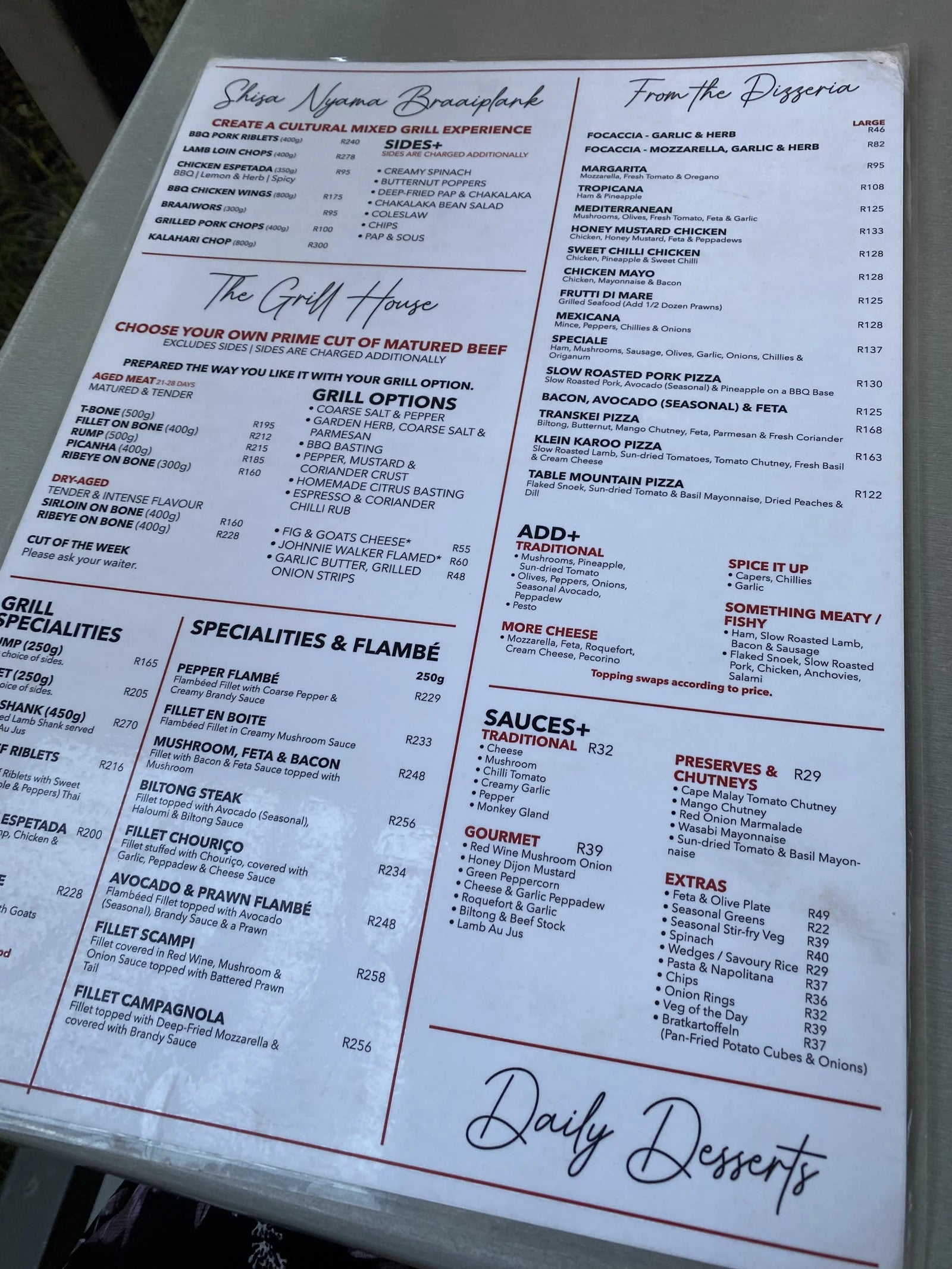 Ginellis Restaurant, Middelburg South Africa