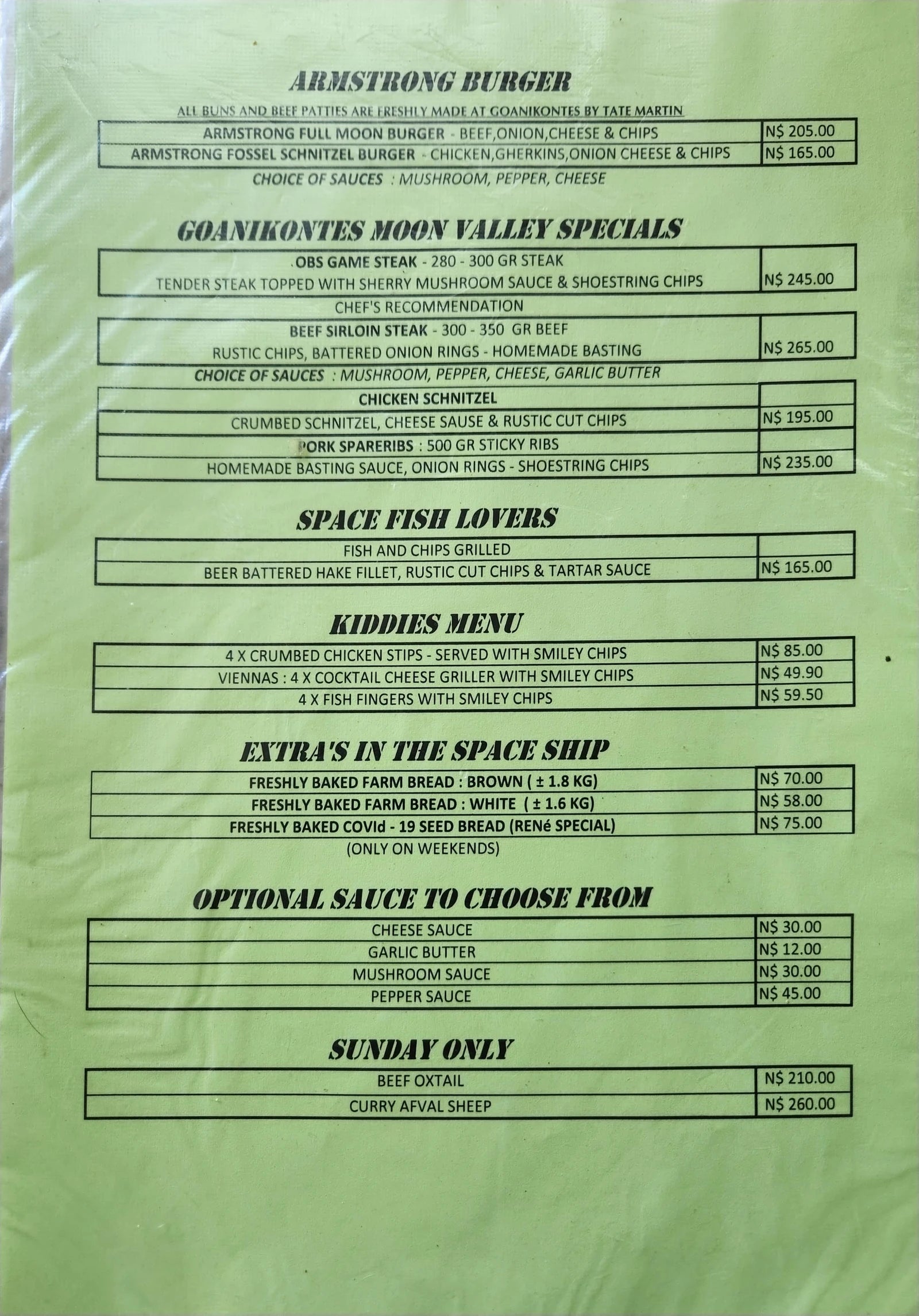 Goanikontes Restaurant, D1991 Namibia