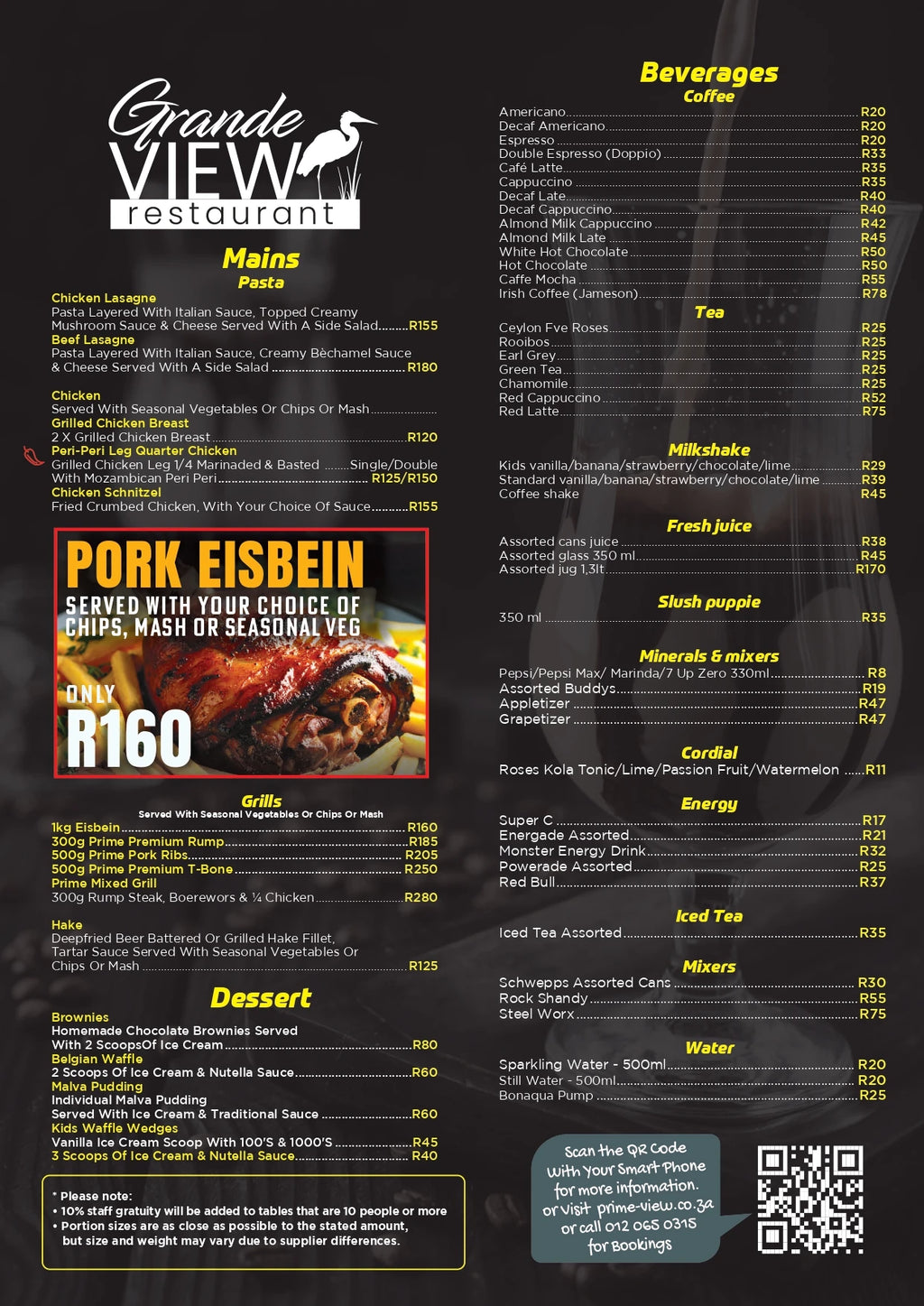 Grande View Restaurant, Johannesburg South Africa