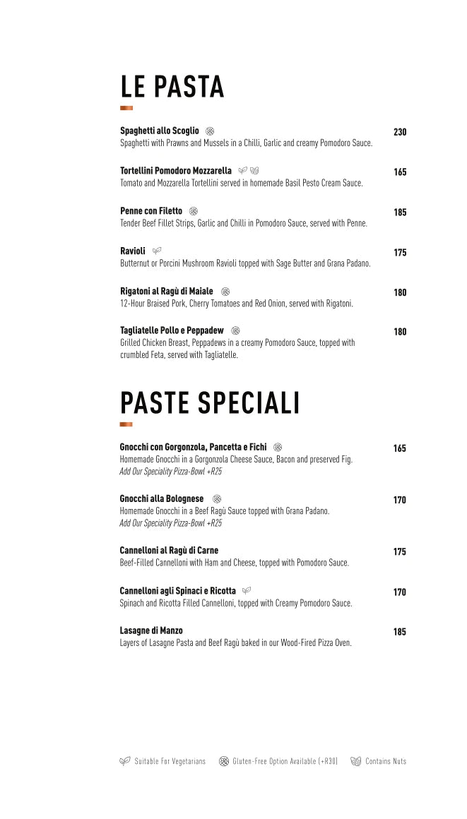 Gusto Urban Italian Restaurant, Cape Town South Africa